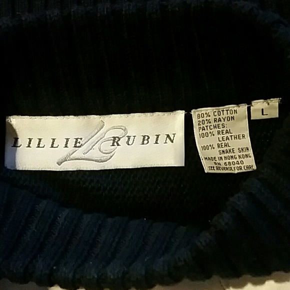 Vintage Sweater by Couture Designer Lillie Rubin - Picture 6 of 8